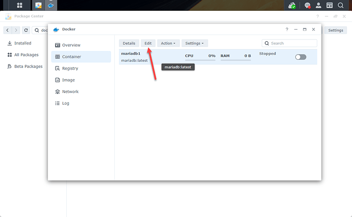 群晖（Synology）NAS 安装 Mariadb 数据库启动错误插图1