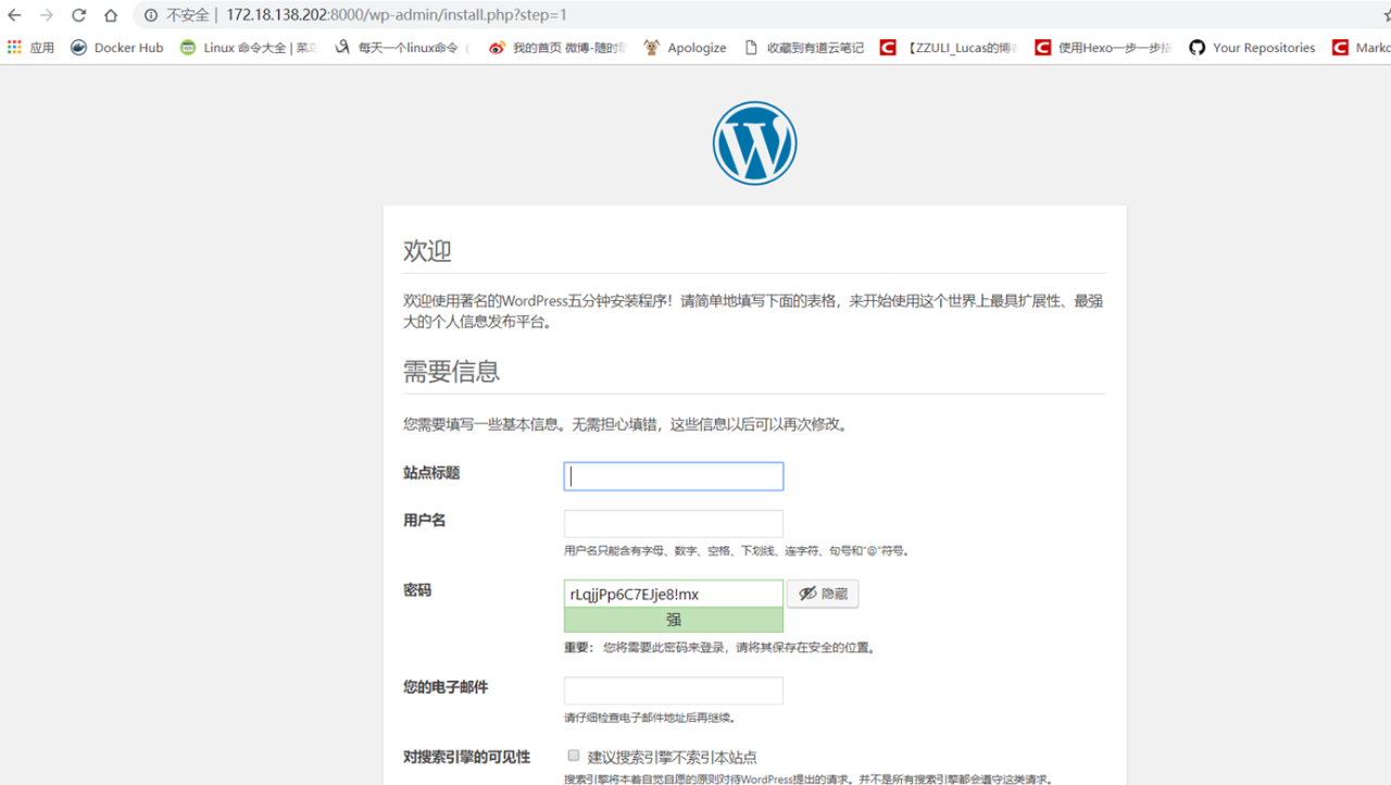 docker-comepose编排工具部署mysql和wordpress-MyLoo科技网