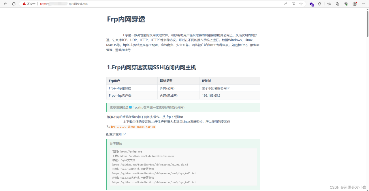 Frp内网穿透-MyLoo科技网