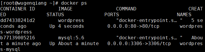 Centos7中用Docker搭建WordPress博客插图1