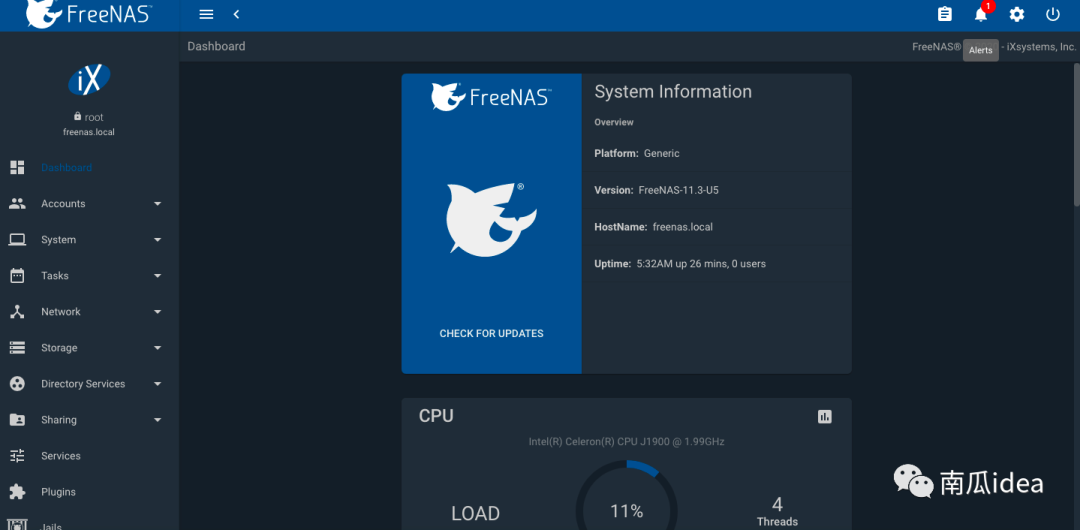 freenas 蜗牛星际_二、FreeNAS篇：使用U盘在蜗牛星际上安装FreeNAS-MyLoo科技网