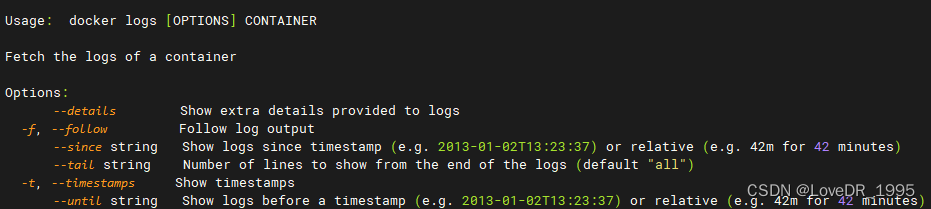 docker logs命令详解-MyLoo科技网
