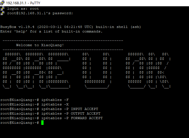 小米路由器4A如何开启ssh，关闭ipv6防火墙-MyLoo科技网