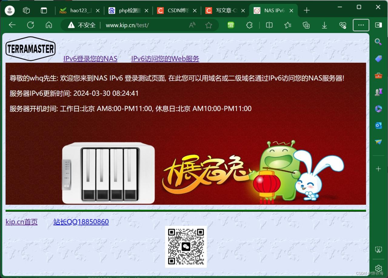 用自己的域名通过IPv6访问NAS服务器-MyLoo科技网