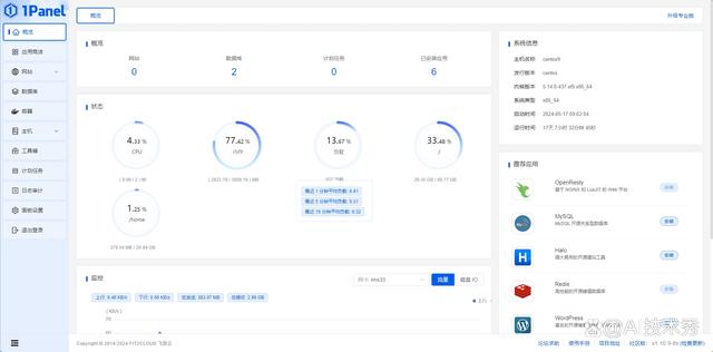 推荐安装开源免费1Panel面板，轻松管理Linux服务器插图2